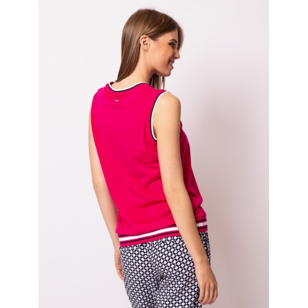 Heavy Tools BOROKA23 Női ujjatlan top / fuchsia