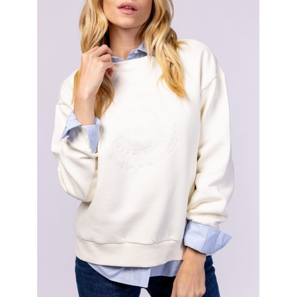 Heavy Tools DAICHI Női környakas felső / ivory