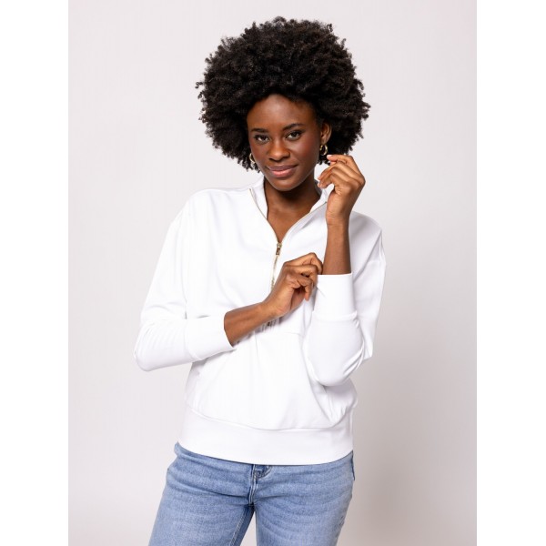 Heavy Tools TAYRA Női állónyakas felső / white