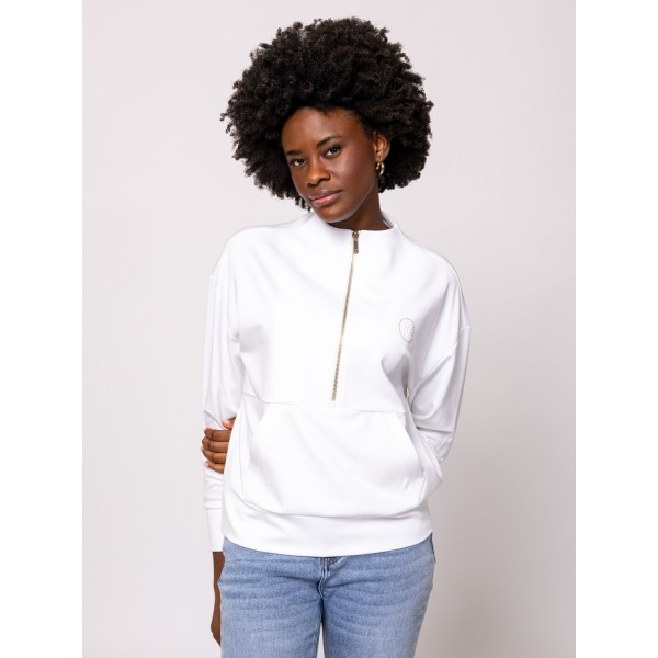 Heavy Tools TAYRA Női állónyakas felső / white