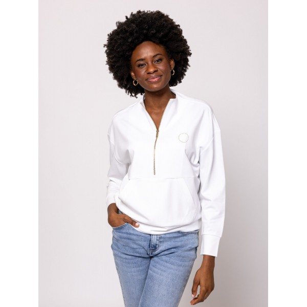 Heavy Tools TAYRA Női állónyakas felső / white