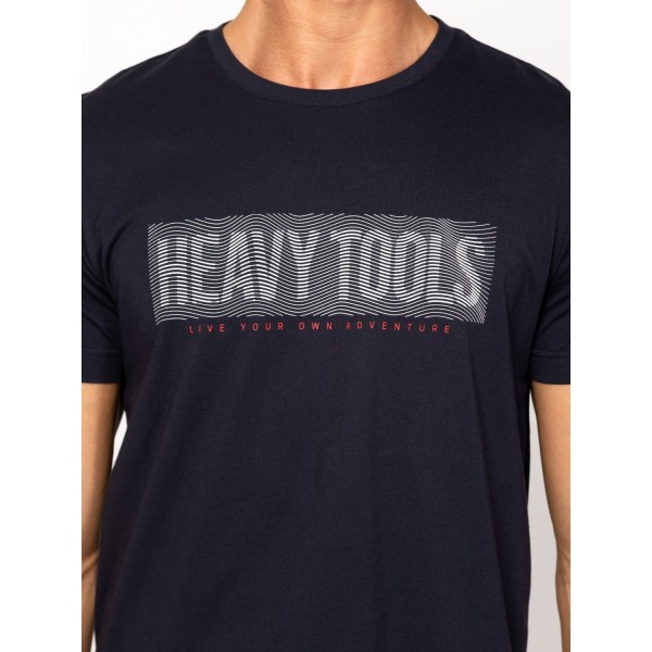 Heavy Tools MAREEN Férfi rövidujjú póló / navy