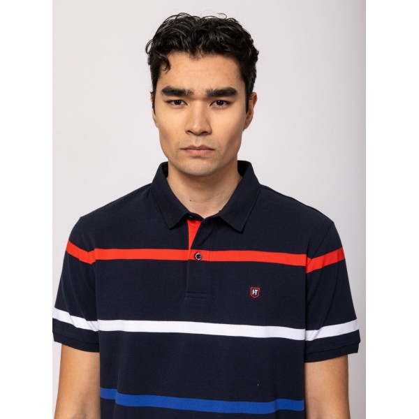 Heavy Tools DRES Férfi galléros rövidujjú póló / navy