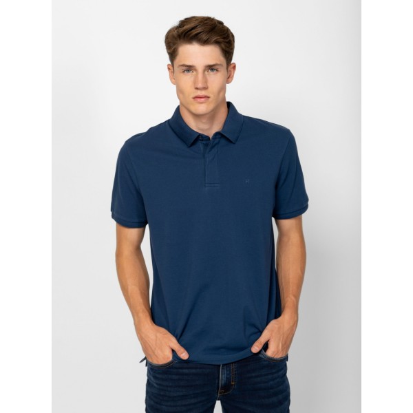 Heavy Tools DURBO Férfi galléros rövidujjú póló / atlantic