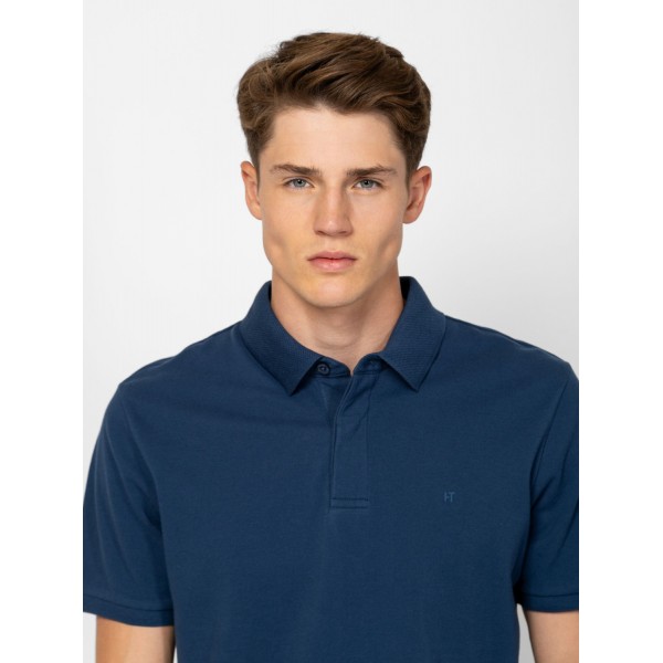 Heavy Tools DURBO Férfi galléros rövidujjú póló / atlantic