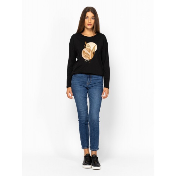 Heavy Tools CAPRA Női hosszúujjú póló / black