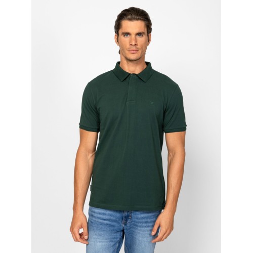 Heavy Tools DURBO Férfi galléros rövidujjú póló / green