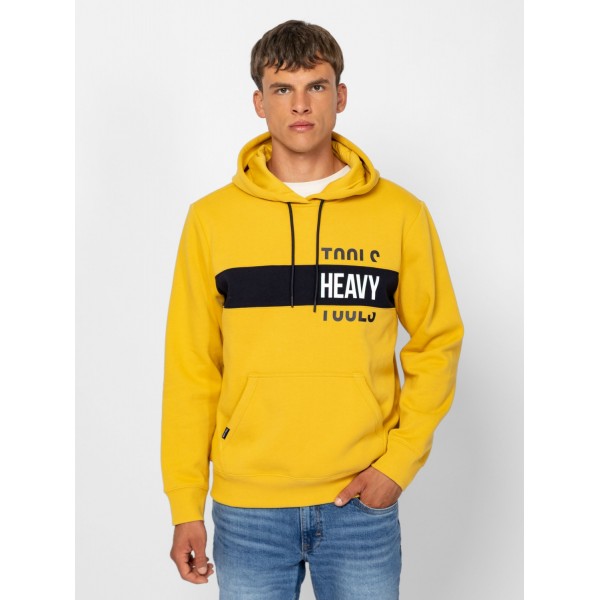 Heavy Tools SENTI Férfi kapucnis felső / yellow