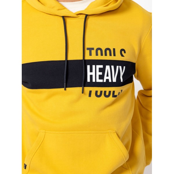 Heavy Tools SENTI Férfi kapucnis felső / yellow