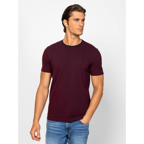 Heavy Tools MALAKE Férfi rövidujjú póló / wine