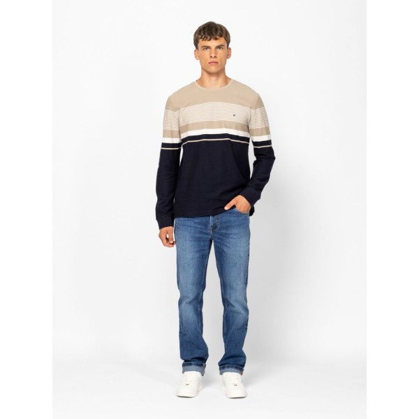 Heavy Tools CAVE Férfi hosszúujjú póló / sesame