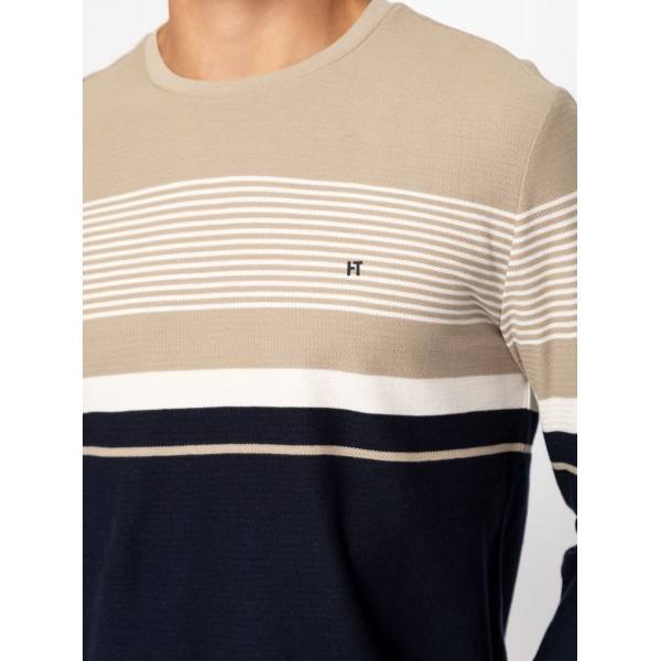 Heavy Tools CAVE Férfi hosszúujjú póló / sesame