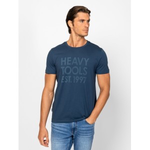 Heavy Tools MANZAR Férfi rövidujjú póló / atlantic