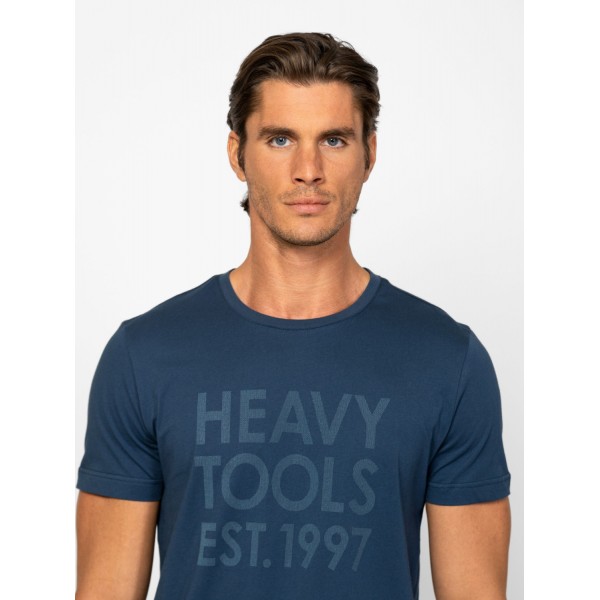 Heavy Tools MANZAR Férfi rövidujjú póló / atlantic