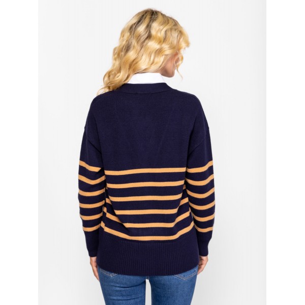 Heavy Tools HANA Női kötött pulóver és kardigán / navy