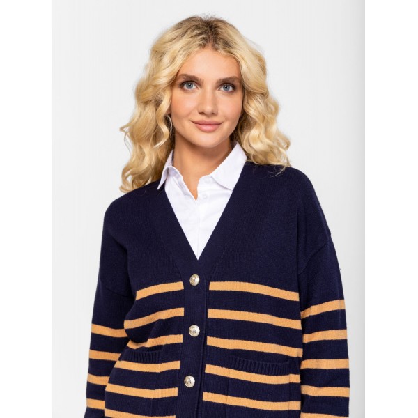 Heavy Tools HANA Női kötött pulóver és kardigán / navy
