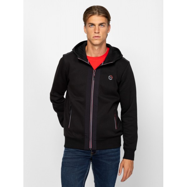 Heavy Tools SAMPA Férfi kapucnis felső / black