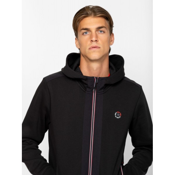 Heavy Tools SAMPA Férfi kapucnis felső / black