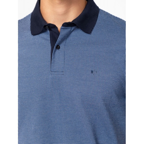 Heavy Tools DREW Férfi galléros rövidujjú póló / navy