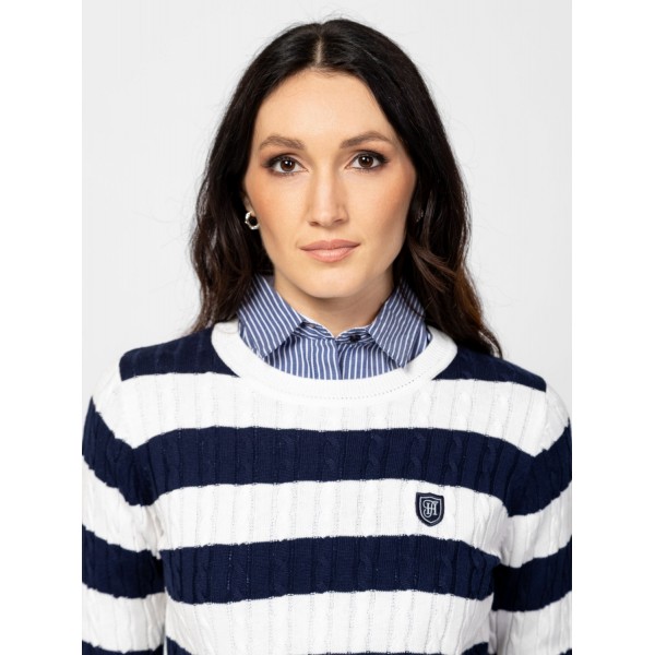 Heavy Tools HAFELW25 Női kötött pulóver és kardigán / striped