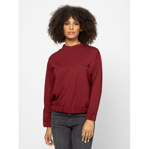 Heavy Tools DANEKA Női környakas felső / burgundy