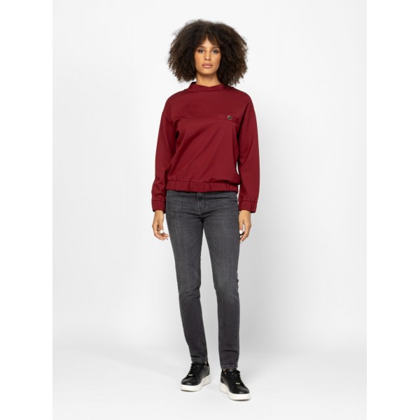 Heavy Tools DANEKA Női környakas felső / burgundy