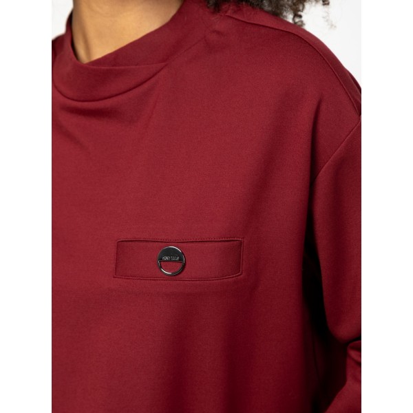 Heavy Tools DANEKA Női környakas felső / burgundy