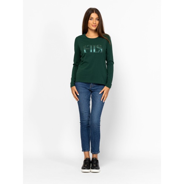 Heavy Tools CALLID Női hosszúujjú póló / green