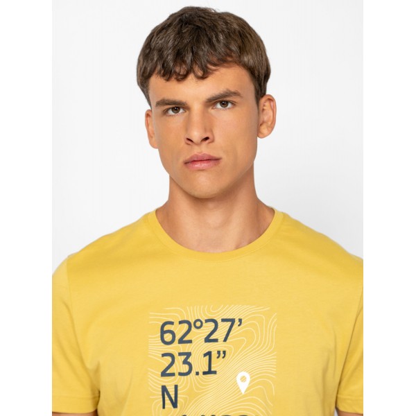 Heavy Tools MARICO Férfi rövidujjú póló / mustard