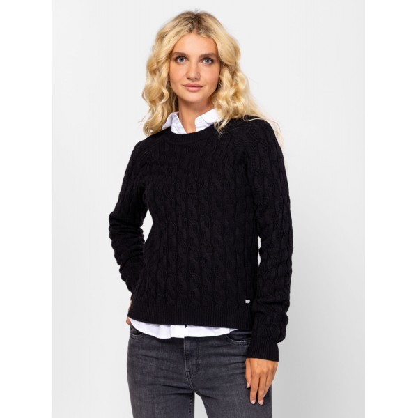 Heavy Tools HAVA Női kötött pulóver és kardigán / black