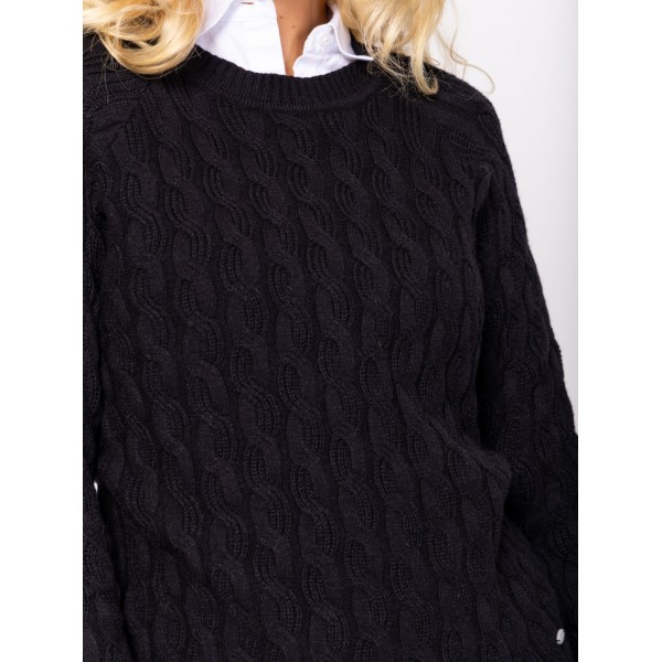 Heavy Tools HAVA Női kötött pulóver és kardigán / black