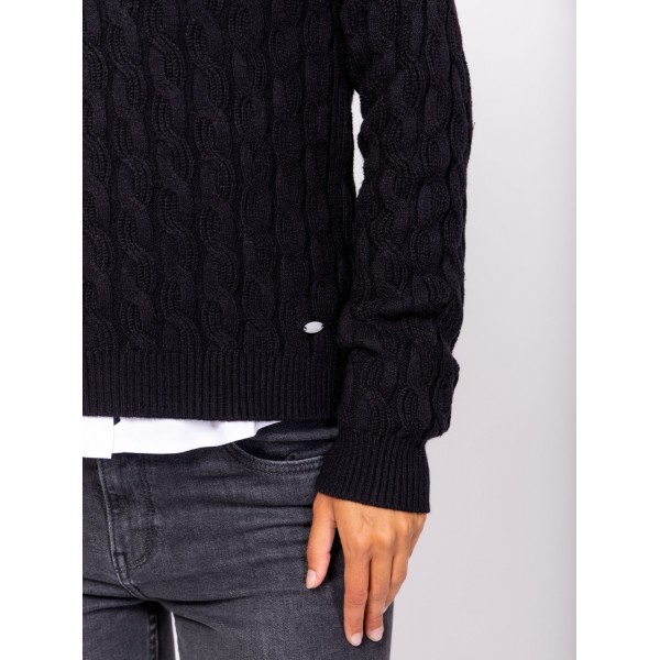 Heavy Tools HAVA Női kötött pulóver és kardigán / black