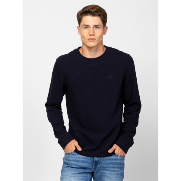 Heavy Tools CHAMBERS Férfi hosszúujjú póló / navy