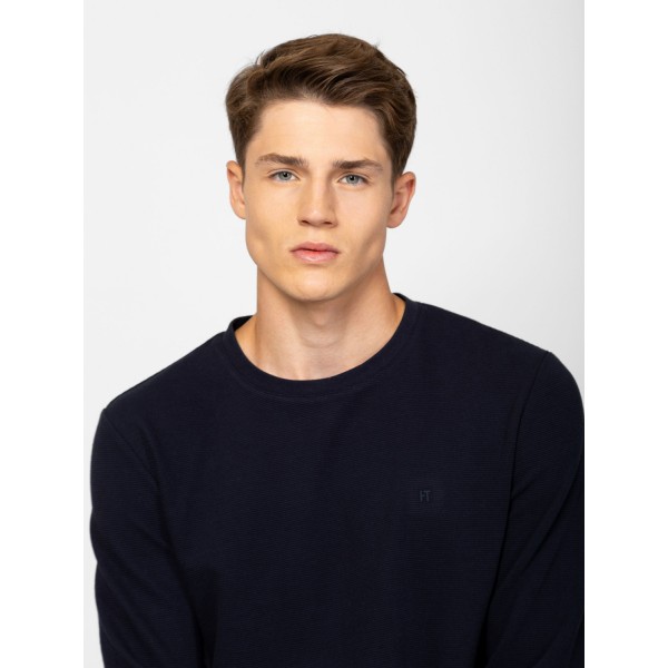 Heavy Tools CHAMBERS Férfi hosszúujjú póló / navy