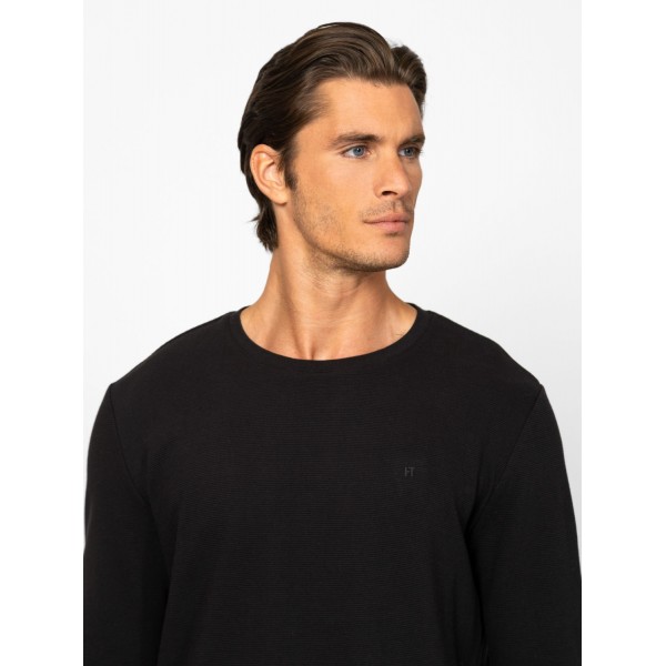 Heavy Tools CHAMBERS Férfi hosszúujjú póló / black