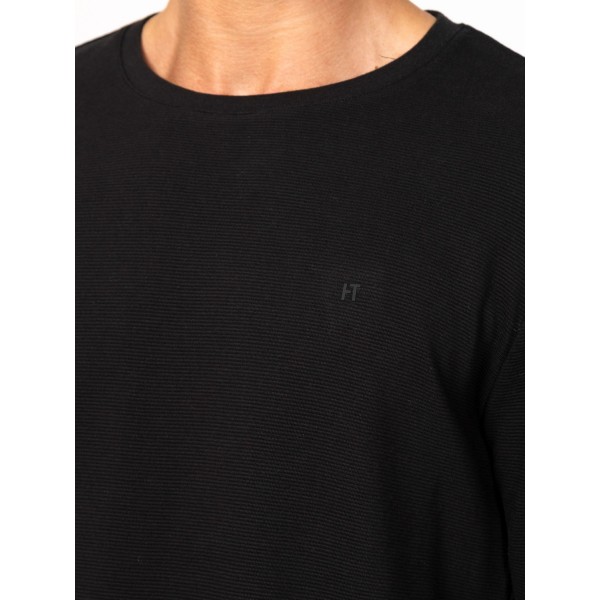 Heavy Tools CHAMBERS Férfi hosszúujjú póló / black