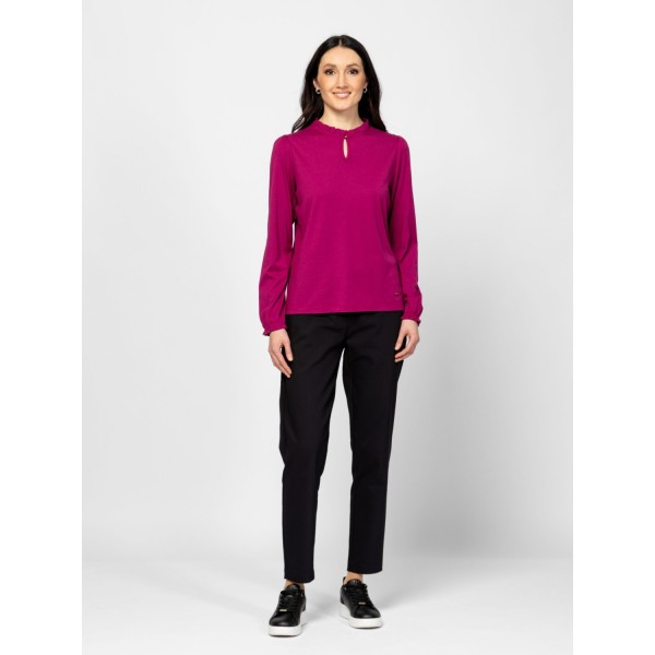 Heavy Tools CANINI Női hosszúujjú póló / berry