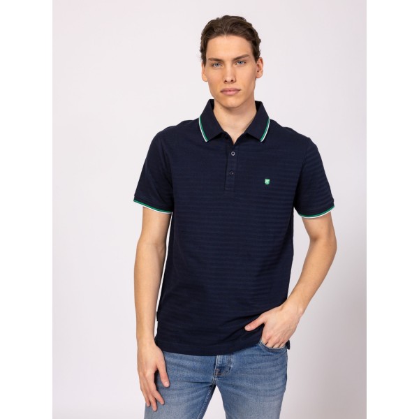 Heavy Tools DUCCO Férfi galléros rövidujjú póló / navy