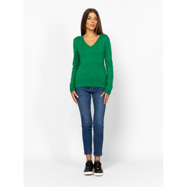 Heavy Tools HOFLIW25 Női kötött pulóver és kardigán / grass