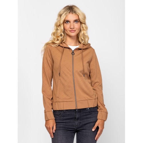 Heavy Tools SALIRE Női kapucnis felső / tan
