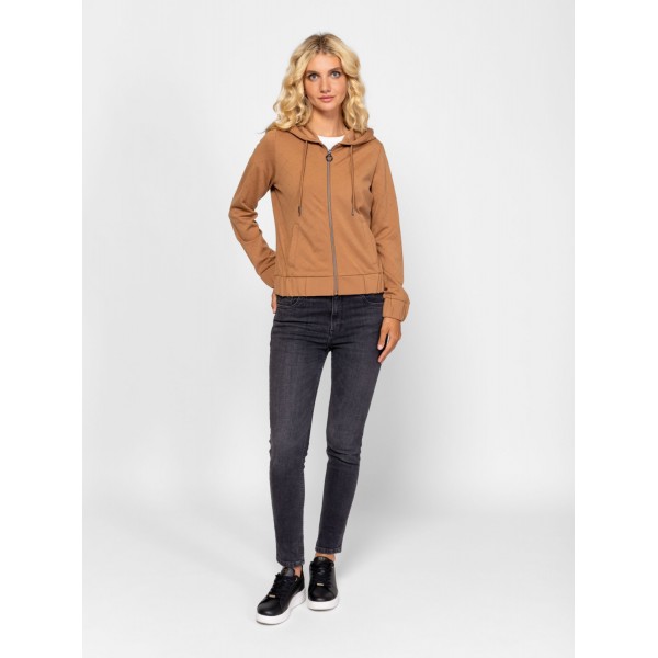 Heavy Tools SALIRE Női kapucnis felső / tan