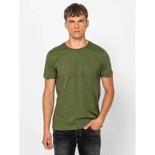 Heavy Tools MANZAR Férfi rövidujjú póló / avocado