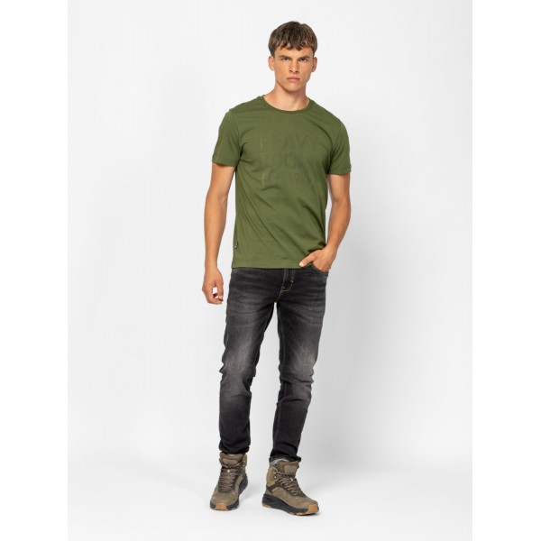 Heavy Tools MANZAR Férfi rövidujjú póló / avocado