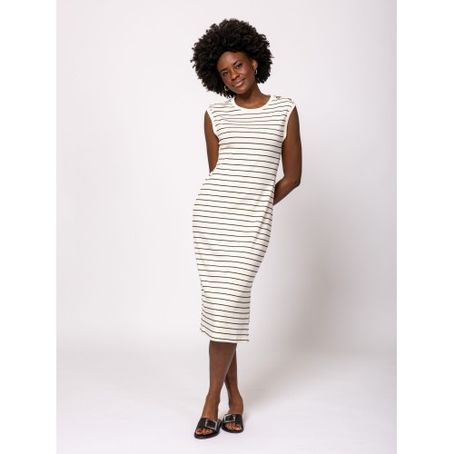 Heavy Tools VIVERO Női pamutruha / ivory