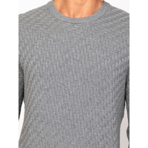 Heavy Tools HESTER Férfi kötött pulóver és kardigán / frost