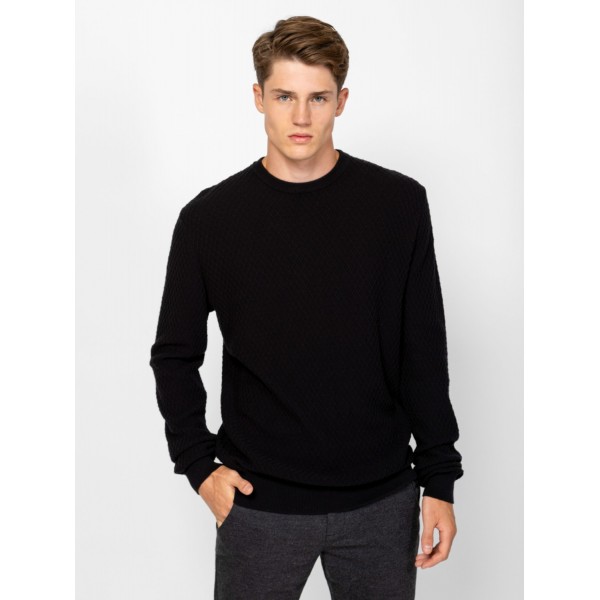 Heavy Tools HELVETW25 Férfi kötött pulóver és kardigán / black