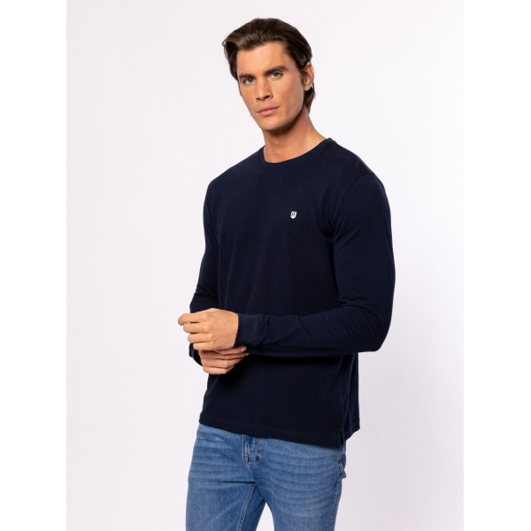Heavy Tools CAVANI Férfi hosszúujjú póló / navy