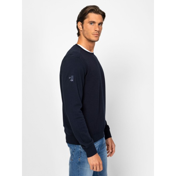 Heavy Tools DALBERT Férfi környakas felső / navy