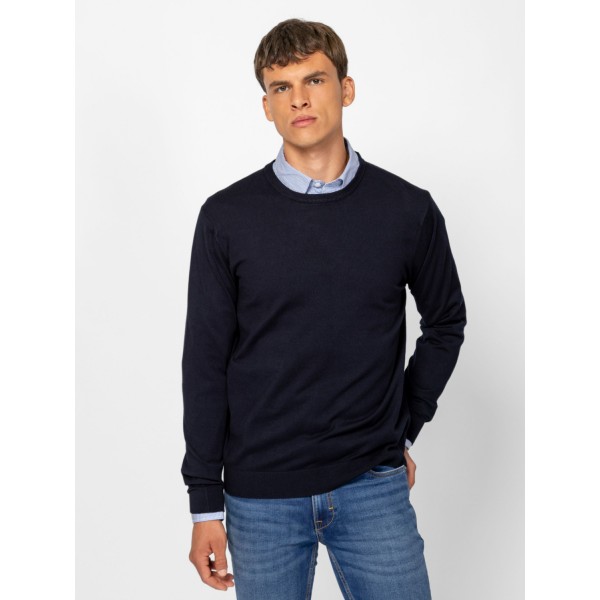 Heavy Tools HUNTER Férfi kötött pulóver és kardigán / navy