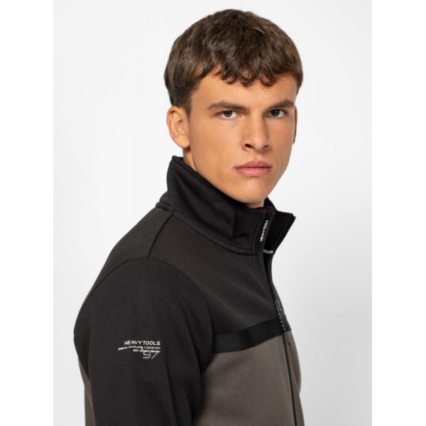 Heavy Tools TATRO Férfi állónyakas felső / darkolive